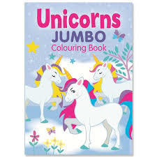 Unicorns Jumbo Colouring Book